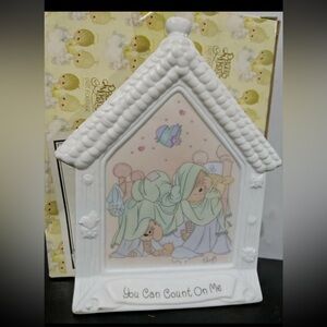 Precious Moments “You Can Count on Me” girl hiding in blanket